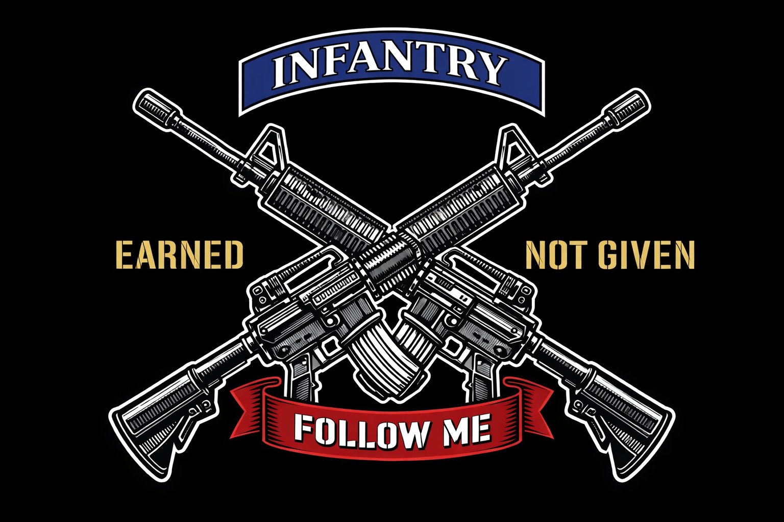 Infantry crossed rifles symbol